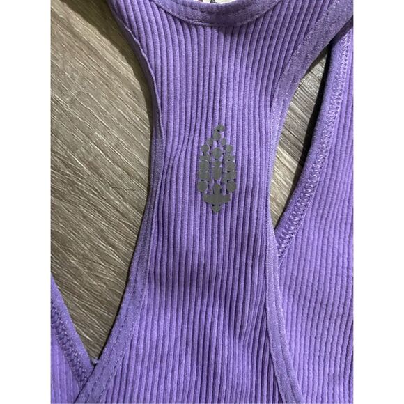 Free People NWT Free People Movement/Free Throw Crop Top Purple Dust, Sz Medium - Picture 5 of 5